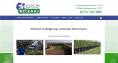 Desktop Screenshot of hedgehogslandscaping.com