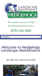 Mobile Screenshot of hedgehogslandscaping.com