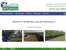 Tablet Screenshot of hedgehogslandscaping.com